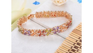 Браслеты - Позолоченный браслет Flower Gold