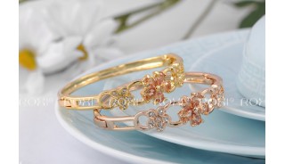 Браслеты - Позолоченный браслет Flower