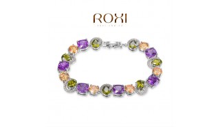 Браслеты - Позолоченный браслет Violet Stone