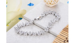 Браслеты - Позолоченный браслет Crystal Line