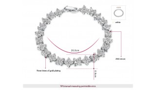 Браслеты - Позолоченный браслет Crystal Line