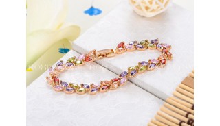 Браслеты - Позолоченный браслет Loving flowers