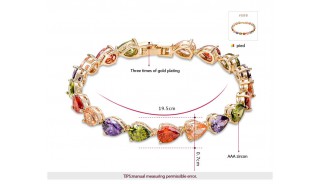 Браслеты - Позолоченный браслет Sweet Color