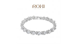 Браслеты - Позолоченный браслет White Crystal