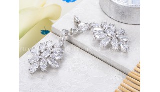 Серьги - Позолоченные серьги Moonstone