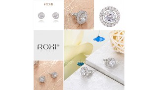 Серьги - Позолоченные серьги Round Diamond