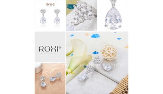 Серьги - Позолоченные серьги White Stone