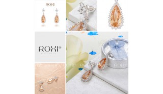 Серьги - Позолоченные серьги Beige Shine