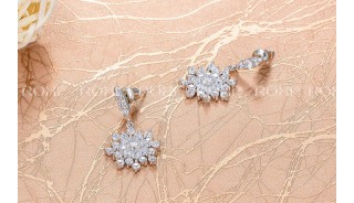 Серьги - Позолоченные серьги Cosmo