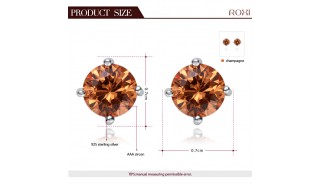 Серьги - Серебряные серьги Beige