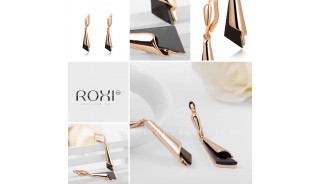 Позолоченные серьги - Позолоченные серьги Black