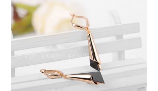 Позолоченные серьги - Позолоченные серьги Black