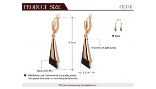 Позолоченные серьги - Позолоченные серьги Black