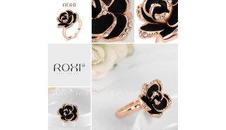 Кольца - Позолоченное кольцо Black Rose