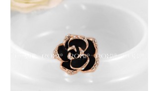 Кольца - Позолоченное кольцо Black Rose