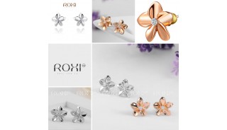 Позолоченные серьги - Позолоченные серьги Blossom