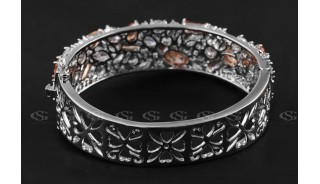 Браслеты - Позолоченный браслет Beige Crystall