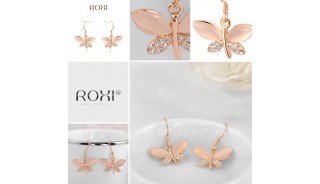 Позолоченные серьги - Позолоченные серьги Butterfly