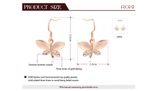 Позолоченные серьги - Позолоченные серьги Butterfly