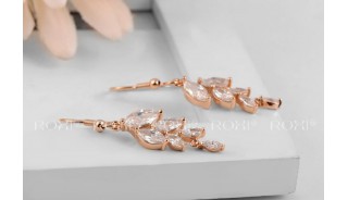 Позолоченные серьги - Позолоченные серьги Color Shine