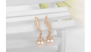 Позолоченные серьги - Позолоченные серьги Pearl