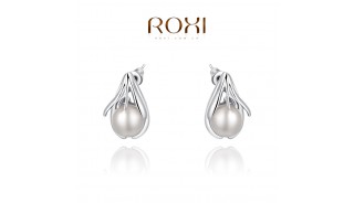 Позолоченные серьги - Позолоченные серьги Pearl one