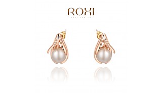 Позолоченные серьги - Позолоченные серьги Pearl one