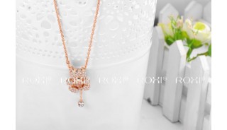 Позолоченные ожерелья - Позолоченное ожерелье Gold Teddy