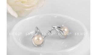 Позолоченные серьги - Позолоченные серьги Pearl one