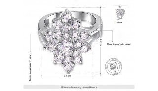 Кольца - Позолоченное кольцо Diamond