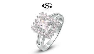 Кольца - Позолоченное кольцо Foursquare