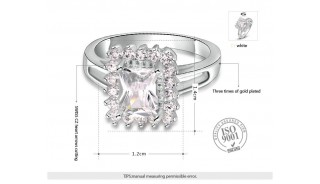 Кольца - Позолоченное кольцо Foursquare