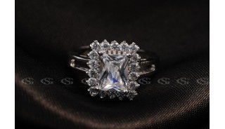 Кольца - Позолоченное кольцо Foursquare