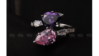 Кольца - Позолоченное кольцо Foliage