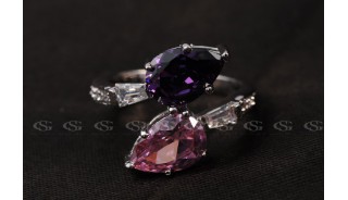 Кольца - Позолоченное кольцо Foliage