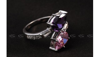 Кольца - Позолоченное кольцо Foliage