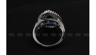 Кольца - Позолоченное кольцо Blue Edge