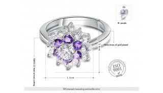 Кольца - Позолоченное кольцо Azure