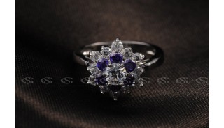 Кольца - Позолоченное кольцо Azure