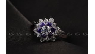 Кольца - Позолоченное кольцо Azure