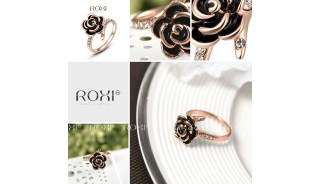 Кольца - Позолоченное кольцо Rose and Crystall