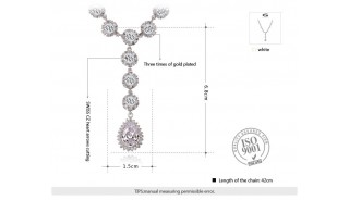 Ожерелья - Позолоченное ожерелье Life