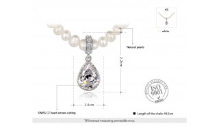 Ожерелья - Позолоченное ожерелье Luxury pearl