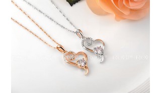 Ожерелья - Позолоченное ожерелье Heart