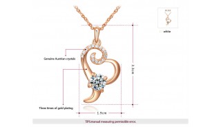 Ожерелья - Позолоченное ожерелье Heart