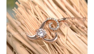 Ожерелья - Позолоченное ожерелье Heart