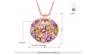 Ожерелья - Позолоченное ожерелье Round