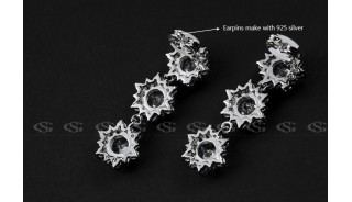 Серьги - Позолоченные серьги Space