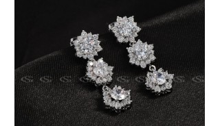 Серьги - Позолоченные серьги Space