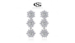 Серьги - Позолоченные серьги Space